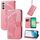 Custodia in pelle goffrata con motivo a farfalla e fiori per Samsung Galaxy A26 (rosa) Custodia in pelle goffrata con motivo a farfalla e fiori per Samsung Galaxy A26 (rosa)