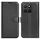 Custodia per telefono in pelle con texture litchi e supporto per Honor X8c (nera) Custodia per telefono in pelle con texture litchi e supporto per Honor X8c (nera)