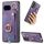 Custodia per telefono con anello e passante per Google Pixel 9a, effetto pelle retrò (viola) Custodia per telefono con anello e passante per Google Pixel 9a, effetto pelle retrò (viola)