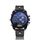 CAGARNY 6822 Orologio da uomo con calendario giornaliero, cinturino doppio fuso orario, quadrante grande, al quarzo (quadrante colorato, cinturino in pelle nera) CAGARNY 6822 Orologio da uomo con calendario giornaliero, cinturino doppio fuso orario, quadrante grande, al quarzo (quadrante colorato, cinturino in pelle nera)