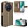 Custodia in pelle con texture a diamante per Tecno Camon 40 Premier 5G (marrone)