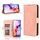 Custodia in pelle con slot per schede per ZTE Blade V70 Max, effetto pelle di vitello (rosa) Custodia in pelle con slot per schede per ZTE Blade V70 Max, effetto pelle di vitello (rosa)