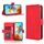 Custodia in pelle per ZTE nubia Music 2 con texture in vitello effetto pelle di vitello e slot per schede (rossa) Custodia in pelle per ZTE nubia Music 2 con texture in vitello effetto pelle di vitello e slot per schede (rossa)