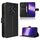 Custodia in pelle con texture a diamante per OPPO F29 5G (nero)
