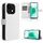 Custodia in pelle con trama a diamante per ZTE Blade A35e Z2466 (bianca)