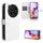 Custodia in pelle con texture a diamante per ZTE Blade V70 Max (bianca)