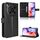 Custodia in pelle con texture a diamante per ZTE Blade V70 Max (nera)