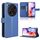 Custodia in pelle con texture a diamante per ZTE Blade V70 Max (blu)