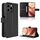 Custodia in pelle con texture a diamante per Doogee Note 58 / Note 58 Pro (nera) Custodia in pelle con texture a diamante per Doogee Note 58 / Note 58 Pro (nera)