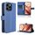 Custodia in pelle con texture a diamante per Doogee Note 58 / Note 58 Pro (blu) Custodia in pelle con texture a diamante per Doogee Note 58 / Note 58 Pro (blu)