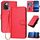Custodia in pelle con fibbia in fibra di carbonio e cordino per ZTE Blade A72 5G YX0070 (rosso) Custodia in pelle con fibbia in fibra di carbonio e cordino per ZTE Blade A72 5G YX0070 (rosso)
