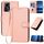Custodia in pelle con fibbia in fibra di carbonio per ZTE Blade A72s YX0070 con cordino (rosa) Custodia in pelle con fibbia in fibra di carbonio per ZTE Blade A72s YX0070 con cordino (rosa)