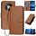 Custodia in pelle con fibbia in fibra di carbonio per ZTE Voyage 41 5G YX0070 con cordino (caffè) Custodia in pelle con fibbia in fibra di carbonio per ZTE Voyage 41 5G YX0070 con cordino (caffè)