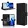 Custodia in pelle con slot per carte di credito e texture in vitello per Cubot A30 (nera) Custodia in pelle con slot per carte di credito e texture in vitello per Cubot A30 (nera)