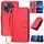 Custodia per telefono in pelle con fibbia in fibra di carbonio NxtPaper YX0070 per TCL 50 XL 5G / 50 XL con cordino (rosso) Custodia per telefono in pelle con fibbia in fibra di carbonio NxtPaper YX0070 per TCL 50 XL 5G / 50 XL con cordino (rosso)
