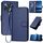 Custodia in pelle con fibbia in fibra di carbonio e cordino per TCL 50 XL 5G / 50 XL NxtPaper YX0070 (blu reale) Custodia in pelle con fibbia in fibra di carbonio e cordino per TCL 50 XL 5G / 50 XL NxtPaper YX0070 (blu reale)
