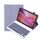 Custodia in pelle per tablet con tastiera Bluetooth staccabile ultrasottile per Lenovo Tab 10.1 / ZhaoYang K10C 10.1 AM29 (bianco lavanda) Custodia in pelle per tablet con tastiera Bluetooth staccabile ultrasottile per Lenovo Tab 10.1 / ZhaoYang K10C 10.1 AM29 (bianco lavanda)