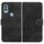 Custodia in pelle con stampa testa di elefante e cordino per telefono Kyocera Android One S10 / S9 YX0060 (nero) Custodia in pelle con stampa testa di elefante e cordino per telefono Kyocera Android One S10 / S9 YX0060 (nero)