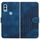 Custodia in pelle con stampa testa di elefante e cordino per telefono Kyocera Android One S10 / S9 YX0060 (blu reale) Custodia in pelle con stampa testa di elefante e cordino per telefono Kyocera Android One S10 / S9 YX0060 (blu reale)