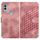 Custodia in pelle con stampa testa di elefante e cordino per telefono Kyocera Android One S10 / S9 YX0060 (rosa) Custodia in pelle con stampa testa di elefante e cordino per telefono Kyocera Android One S10 / S9 YX0060 (rosa)
