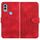 Custodia in pelle con cordino per telefono Kyocera Android One S10 / S9 YX0060 con stampa a testa di elefante (rossa) Custodia in pelle con cordino per telefono Kyocera Android One S10 / S9 YX0060 con stampa a testa di elefante (rossa)