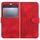 Custodia in pelle con cordino per telefono Kyocera Basio 3 YX0060 con stampa a testa di elefante (rossa) Custodia in pelle con cordino per telefono Kyocera Basio 3 YX0060 con stampa a testa di elefante (rossa)