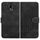 Custodia in pelle con cordino per telefono Kyocera DIGNO BX YX0060 con stampa a testa di elefante (nera) Custodia in pelle con cordino per telefono Kyocera DIGNO BX YX0060 con stampa a testa di elefante (nera)
