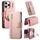 Custodia per iPhone 16 Pro con cerniera ad anello, protezione RFID e MagSafe in pelle (rosa) Custodia per iPhone 16 Pro con cerniera ad anello, protezione RFID e MagSafe in pelle (rosa)