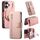 Custodia in pelle con cerniera ad anello per iPhone 16 Plus, anti-RFID, MagSafe (rosa) Custodia in pelle con cerniera ad anello per iPhone 16 Plus, anti-RFID, MagSafe (rosa)