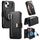 Custodia in pelle con protezione RFID e MagSafe per iPhone 15 Plus (nero) Custodia in pelle con protezione RFID e MagSafe per iPhone 15 Plus (nero)
