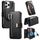 Custodia in pelle con cerniera ad anello per iPhone 14 Pro Max, anti-RFID, MagSafe (nera) Custodia in pelle con cerniera ad anello per iPhone 14 Pro Max, anti-RFID, MagSafe (nera)