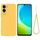 Custodia per telefono a copertura totale antiurto in silicone liquido tinta unita per vivo Y04 4G / Y29s 5G / Y19e India (giallo)