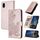 Custodia a libro in pelle con motivo a fiori di datura per ZTE Kantan Sumaho 4 A402ZT (oro rosa) Custodia a libro in pelle con motivo a fiori di datura per ZTE Kantan Sumaho 4 A402ZT (oro rosa)
