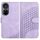 Custodia in pelle con cordino per ZTE Voyage 40 YX0060 con stampa a testa di elefante (viola chiaro) Custodia in pelle con cordino per ZTE Voyage 40 YX0060 con stampa a testa di elefante (viola chiaro)