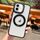 Custodia trasparente con supporto ad anello MagSafe per iPhone 16 Plus (nera) Custodia trasparente con supporto ad anello MagSafe per iPhone 16 Plus (nera)