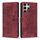Custodia per telefono in pelle smerigliata retrò con motivo mandala in rilievo per Samsung Galaxy S23 Ultra 5G (rossa) Custodia per telefono in pelle smerigliata retrò con motivo mandala in rilievo per Samsung Galaxy S23 Ultra 5G (rossa)