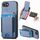 Custodia per iPhone 16e con supporto verticale a portafoglio e apertura a scatto in fibra di carbonio (blu) Custodia per iPhone 16e con supporto verticale a portafoglio e apertura a scatto in fibra di carbonio (blu)