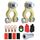 Morsetto per cablaggio terminale batteria in lega di zinco per batteria RV Yacht M10, specifiche: set da 2 con spazzola Morsetto per cablaggio terminale batteria in lega di zinco per batteria RV Yacht M10, specifiche: set da 2 con spazzola