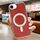 Custodia per iPhone 16e in acrilico trasparente con glitter e MagSafe (rosso) Custodia per iPhone 16e in acrilico trasparente con glitter e MagSafe (rosso)