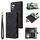 Custodia multifunzionale in pelle con cerniera smerigliata per Samsung Galaxy S24 FE 5G (nera) Custodia multifunzionale in pelle con cerniera smerigliata per Samsung Galaxy S24 FE 5G (nera)