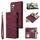 Custodia multifunzionale in pelle con cerniera e portafoglio per Samsung Galaxy S24 FE 5G (rosso vino) Custodia multifunzionale in pelle con cerniera e portafoglio per Samsung Galaxy S24 FE 5G (rosso vino)