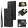 Custodia multifunzionale in pelle con cerniera smerigliata per Samsung Galaxy S23 FE 5G (nera) Custodia multifunzionale in pelle con cerniera smerigliata per Samsung Galaxy S23 FE 5G (nera)