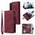 Custodia multifunzionale in pelle con cerniera e portafoglio satinato per Samsung Galaxy S22+ 5G (rosso vino) Custodia multifunzionale in pelle con cerniera e portafoglio satinato per Samsung Galaxy S22+ 5G (rosso vino)