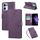 Custodia in pelle con 3 slot per carte di credito e motivo a rose in rilievo per OPPO Reno13 5G (viola scuro) Custodia in pelle con 3 slot per carte di credito e motivo a rose in rilievo per OPPO Reno13 5G (viola scuro)