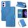 Custodia in pelle con 3 slot per carte di credito e motivo a fiori di rosa per OPPO Reno13 F 5G Global (blu) Custodia in pelle con 3 slot per carte di credito e motivo a fiori di rosa per OPPO Reno13 F 5G Global (blu)