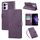 Custodia in pelle con 3 slot per carte di credito e motivo a fiori di rosa per OPPO Reno13 F 5G Global (viola scuro) Custodia in pelle con 3 slot per carte di credito e motivo a fiori di rosa per OPPO Reno13 F 5G Global (viola scuro)