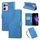Custodia in pelle con 3 slot per carte di credito e motivo a fiori di rosa per OPPO Reno13 Pro 5G (blu) Custodia in pelle con 3 slot per carte di credito e motivo a fiori di rosa per OPPO Reno13 Pro 5G (blu)