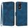 Custodia in pelle effetto pelle per ZTE Blade A34 (blu reale)