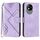 Custodia in pelle con motivo a linee per ZTE Blade A35 Lite (viola chiaro) Custodia in pelle con motivo a linee per ZTE Blade A35 Lite (viola chiaro)