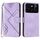 Custodia in pelle con motivo a linee per ZTE Blade A55 / A35 (viola chiaro) Custodia in pelle con motivo a linee per ZTE Blade A55 / A35 (viola chiaro)